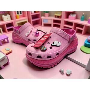 ‼️‼️‼️CROCS BARBIE CRUSH CLOG ELECTRIC PINK SKU#209244 6QQ SIZE M9/11W BRAND NEW